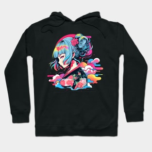 anime girl - anime style Hoodie